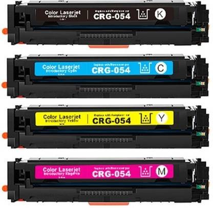 RT 054 Toner Cartridge For Black + Tri Color Combo Pack Ink Toner
