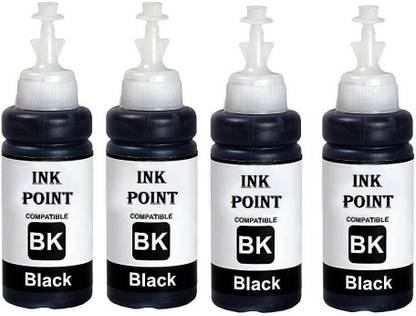 INKSTORE Refill Ink For Use Epson L380 Dye Ink Compatible L130 L110 L210 L220 L310 L360 Black + Tri Color Combo Pack Ink Bottle