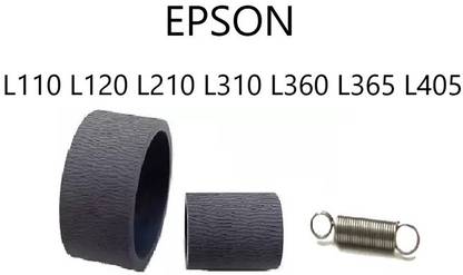 Haedlink Paper Pickup Rubber (Tire) & Spring For Epson L210 L110 L120 L365 L130 L310 Grey Ink Toner