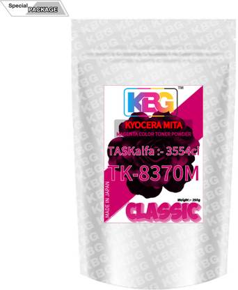 KBG ORIGINAL KYOCERA TK8370M For TASKalfa 3554ci (350g) Magenta Color Toner Powder Magenta Ink Toner Powder