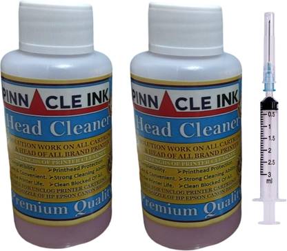 PINNACLE 2 Printer Head Cleaning Kit Use For Inkjet Printer Head Clean Any Printer Head White Ink Bottle