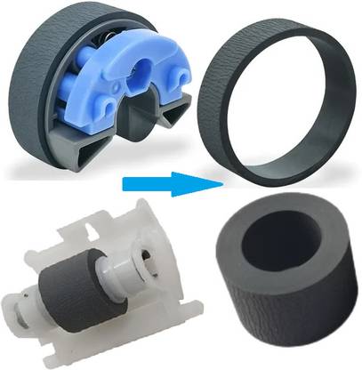 PRINTER PARTNER Pickup Roller Rubber-Tire Set for EPSON Eco Tank L8050 L18050 L8058 L18058 Black Ink Toner