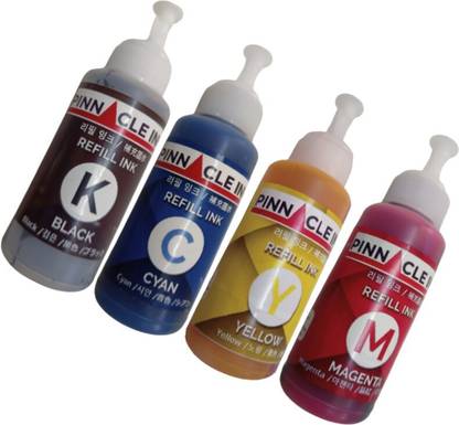 PINNACLE Inks Dye Refill For Use In 89 Black & 99 TriColor Ink Cartridges Black, Cyan, Black + Tri Color Combo Pack Ink Bottle