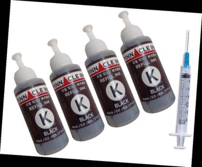 PINNACLE All Black Refill Ink For Canon PIXMA E4570 Multi-function Refill Ink Black Ink Bottle