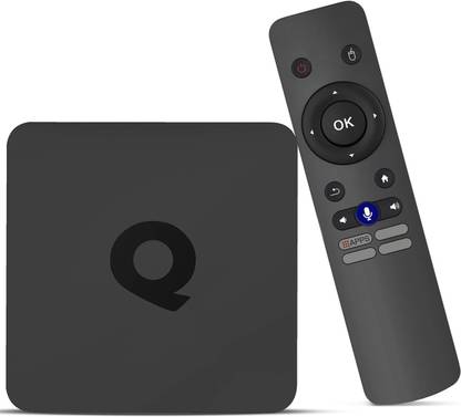 DIVYE Q1 Android 10.0 TV Box 2GB RAM 16GB ROM Quad-core WiFi 2.4GHz Support 4K H.265 Black Ink Toner