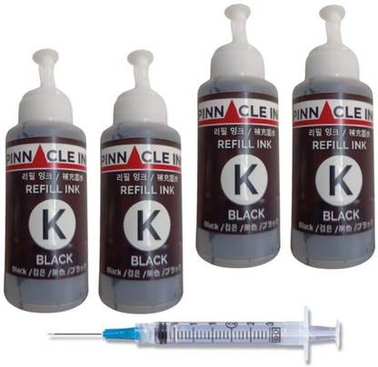 Pinnacle Ink Refill Compatible Ink For HP DeskJet Ink Advantage 5275 Series All BK Black Ink Bottle
