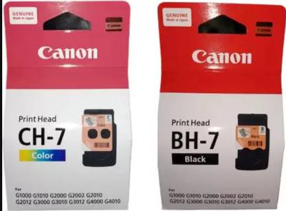 Ghumakkar Canon bh7 ch7 Black + Tri Color Combo Pack Ink Cartridge