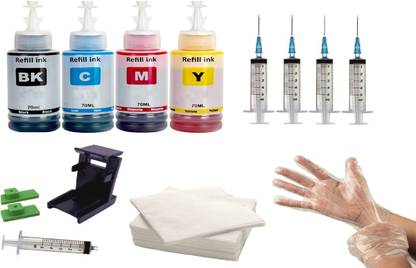 Salty Tool Kit Refil Printer Ink for CL57,PG88,CL98,PG810,CL811,PG830,CL831,PG89 Black + Tri Color Combo Pack Ink Cartridge