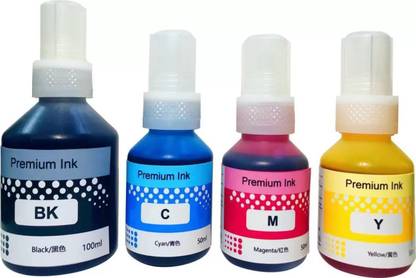 ZOKIO BT6000, BT5000 Refill Ink for Brother DCP - T310, T510, T910, T710, T500,T4000W Black + Tri Color Combo Pack Ink Bottle