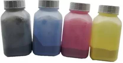 XTRAFINE 1025 Color Toner Powder Compatible for Refilling HP Laserjet Toner Cartridge Black + Tri Color Combo Pack Ink Toner Powder