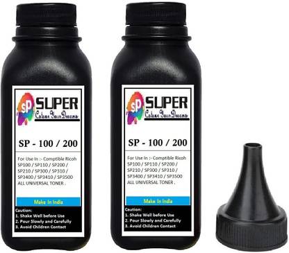 SUPERC RICHOH Sp100 / Sp110 / Sp200 / Sp210 / Sp300 / Sp310 / Sp3400 / Sp3410 Refill Black Ink Toner Powder