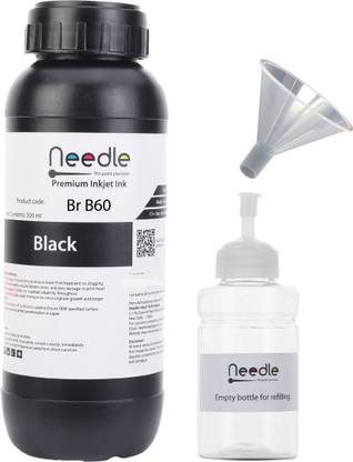 Needle 1X500ml Br BTD60 Black Ink Bottle
