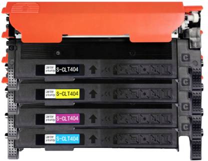 RT CLT-404S Pack of 4pcs Toner Cartridge for Samsung Xpress c430w c480fw Black + Tri Color Combo Pack Ink Cartridge