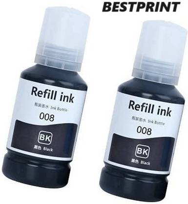 BESTPRINT Compatible Ink 008 for Epson L6570, L6580, L15150, L15160 Black - Twin Pack Ink Bottle