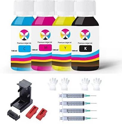 EASYINK CARTRIDGE INK Black + Tri Color Combo Pack Ink Bottle