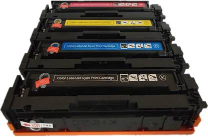 LR COMPLEX 202A 203X, Cf500, A, Cf501A, Cf502A, Cf503A Toner Cartridge for Use in M254Dw, Black + Tri Color Combo Pack Ink Cartridge
