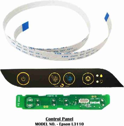 HipponixTech Display control Panel/sticker/ Panel cable Epson L3110,L3101,L3115,L3116 Tri-Color Ink Cartridge