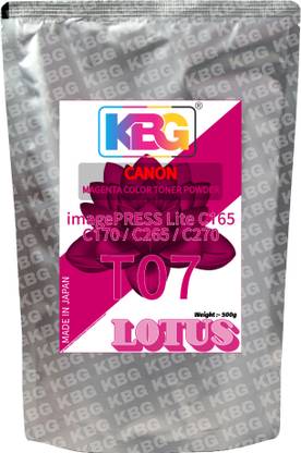 KBG ORIGINAL QUALITY For CANON T07 imagePRESS Lite C165 C170 C265 C270 (500g) Color Magenta Ink Toner Powder