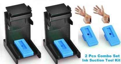 Haedlink 2 Pcs Set-Ink Suction Tool Kit, Cartridge & Nozzle Cleaning For HP-Canon Printer Black Ink Toner