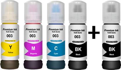 HYNEAR 001/ 003 Ink for L3110 Black + Tri Color Combo Pack Ink Bottle