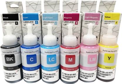 सडस Refill Ink Ep T673 / 673 Compatible for Epson EcoTank L805 , L1800 , L800 Printers इंक बॉटल
