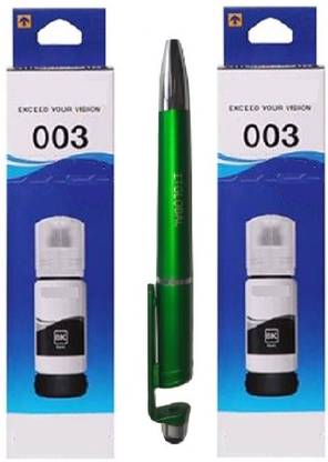 itglobal OG- Epson 003 Black Twin With itglobal TM 3in1 Multifunction Pen Black - Twin Pack Ink Bottle