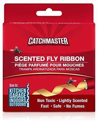 Catchmaster Sticky Fly Trap Ribbon - Indoor/Outdoor Fly Catcher Insect Net