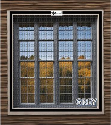 Yako Toko Nets for French Window( SIZE: 2ft/24Inch X 4ft/48Inch))Stitched Loop(Net) & Sticky Hook(Velcro) Insect Net
