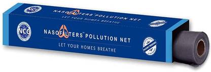 NANOCLEAN Nasofilter Pollution Window Mesh Net Nanofiber Protection from PM 2.5 4.5X2ft Insect Net