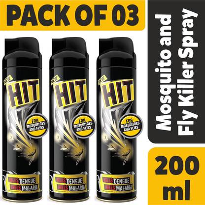 हिट Flying Insect Killer - Mosquito & Fly Killer Spray PACK OF 03