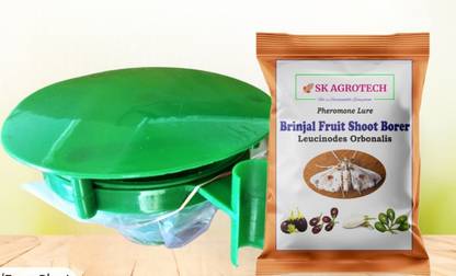 S K Agrotech Pheromone funnel Trap & Lures Leucinodes Orbonalis Brinjal Fruit and Shoot Borer