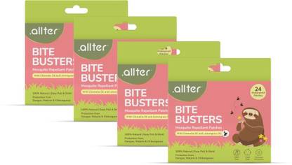 Allter Bite Buster, Natural Mosquito Repellent Patches, With Citronella & Lemongrass