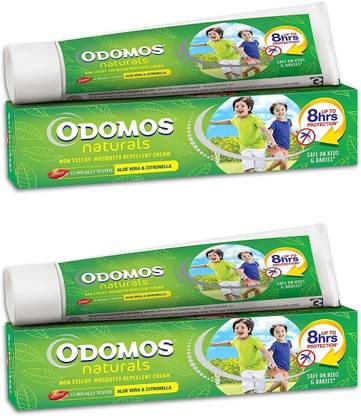 Dabur Odomos Naturals Non-Sticky Mosquito Repellent Cream - 100g (Pack of 2
