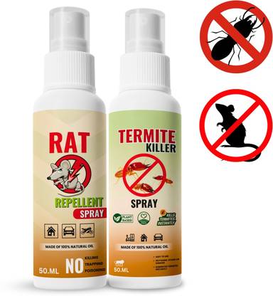 Mitex Termite & Rat Repellent Spray Combo | Safe Herbal Formula | 2 x 100ml