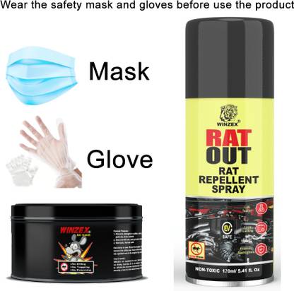 Winzex Rat Guard Gel 50g & Rat Out Spray 120ML ( Combo )