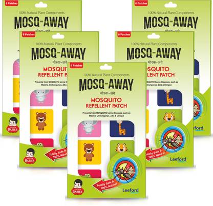 Leeford Mosquito Patches with Citronella Lemon & Eucalyptus Oil