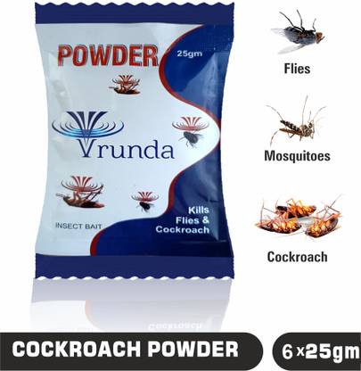 वृंदा होम केयर सॉल्यूशंस vrunda insect bait powder for kills flies & cockroach