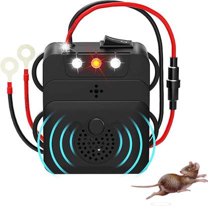 HASTHIP Rodent Repeller for Car 12V Ultrasonic Car Mouse Repeller