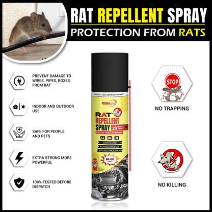 MIKANIX Rat Repellent Spray For Car, Bike & Home | Protects Wires in Car, Bike and Home