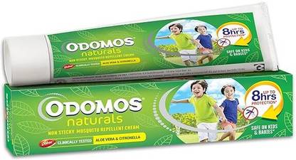 Odomos Naturals Non-Sticky Mosquito Repellent Cream - 100g