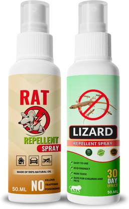 Mitex Rat Repellent & Lizard & Spray Combo | Herbal & Safe | Indoor Use