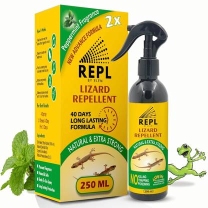 ELEM Repl Lizard Repellent Spray for Home 250ml | 100% Organic & Effective.