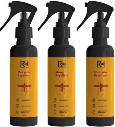 ELEM REPL Mosquito Repellent Spray Pack of 3 | Natural Mosquito Spray for Home,Garden