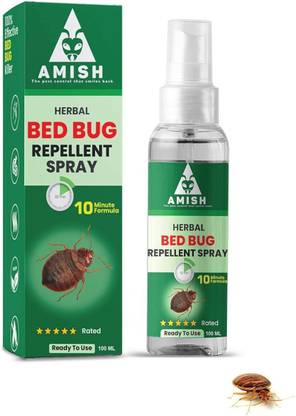 Amish Herbal Bed Bug Spray 100ml Pack Of 1 |10Minutes Result Guaranty