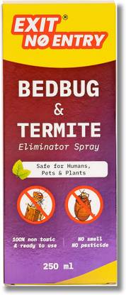 Exit No Entry Bed Bug & Termite Eliminator Spray | Insect Repellent | Eco-Friendly | Pet Safe