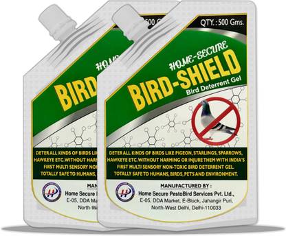 Home-Secure Bird-Shield Bird Repellent Gel, Non-Toxic, Pigeon Repellent, Bird Deterrent
