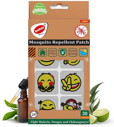 RunBugz Mosquito Repellent Patch ( Smiley - Pack of 30 )
