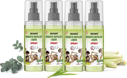 Brawn Natural Insect Repellent Spray for Babies (3 months+), Safe on Skin, DEET FREE
