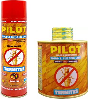 Pilot Wood & Building Preservative 500 ml Spray + 500 ml Refill + 3 Masking Tape