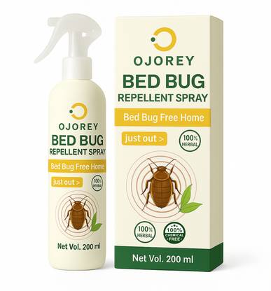 OJOREY Bed Bug Repellent Spray for Home 200ml | 100% Herbal & Effective